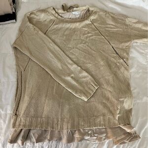 J. Jill Beige Layered Sweater